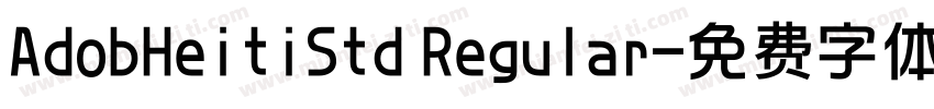 AdobHeitiStd Regular字体转换